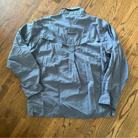 ExOfficio Men’s Medium Travel Shirt – Quick-Dry, Lightweight, Blue - Picture 6 of 9